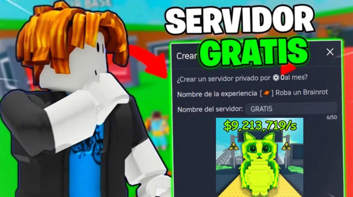 Servidor privado gratis en Roba un Brainrot