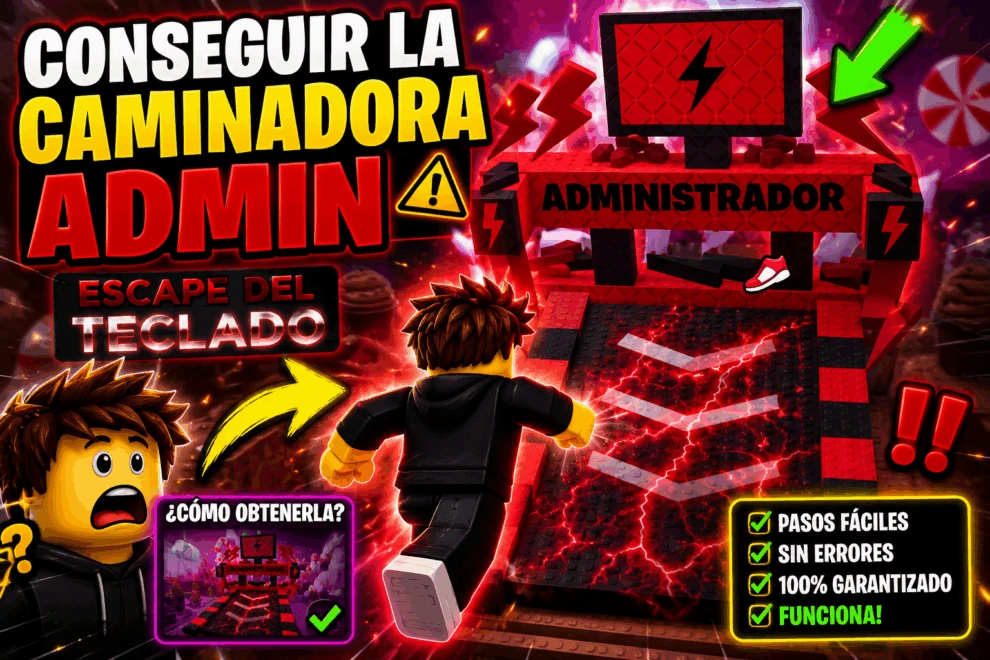 Caminadora de Admin en Escapa del Teclado